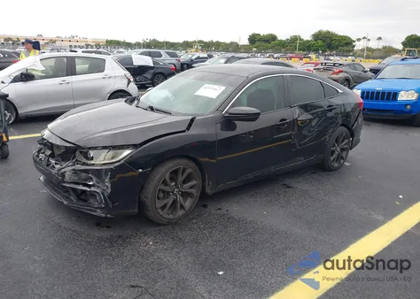2019 Honda Civic Sport z USA, uszkodzony, nr VIN 19XFC2F80KE047355
